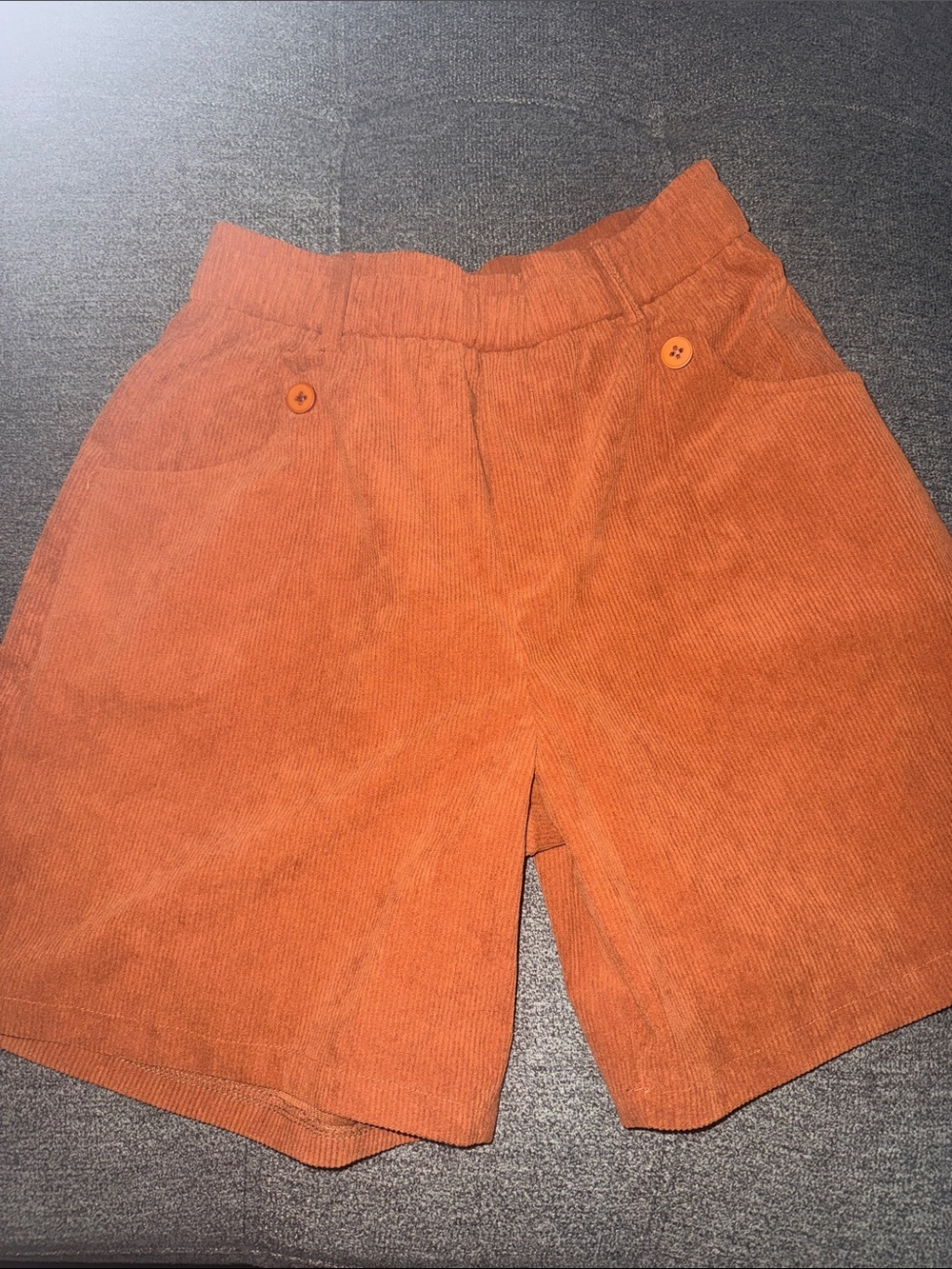 Women’s rust/Orange Corduroy Shorts